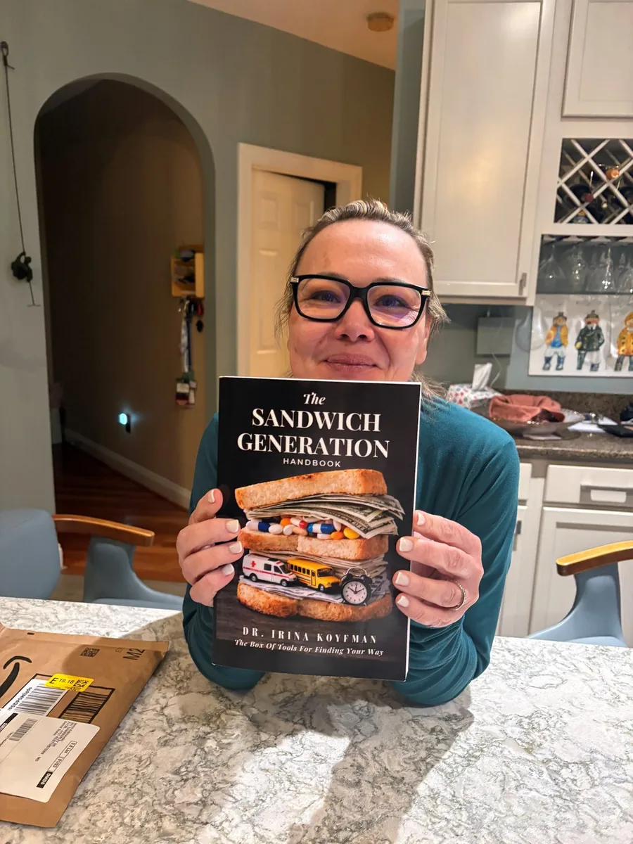 Dr. Irina Koyfman with The Sandwich Generation Handbook